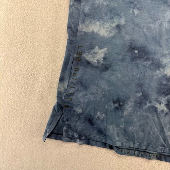 Lululemon Tank Top men's Small Blue Always Agile Diamond Tie Dye Training Gym - Picture 2 of 7